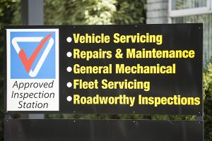 approved inspection station sign